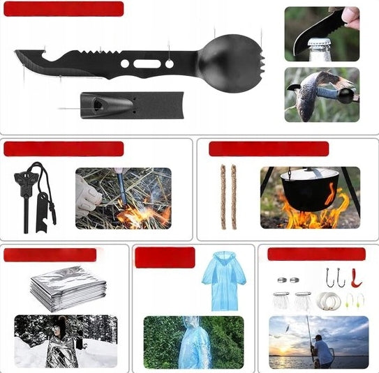 Survival Kit – The Largest Tactical Survival Backpack 216in1 Manufacturer code 8721049717743