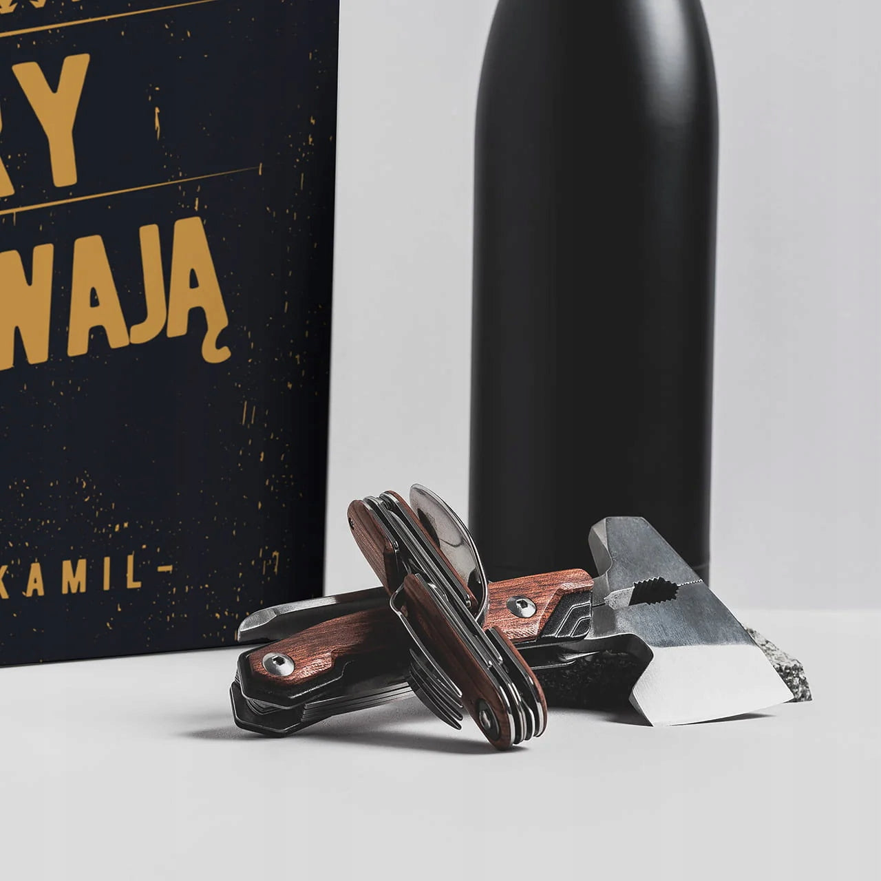 Survival Set Gift For Him Prepers Mountain Lover Pocket Knife Thermos Manufacturer code allegro_SURVIVAL_BOX_004