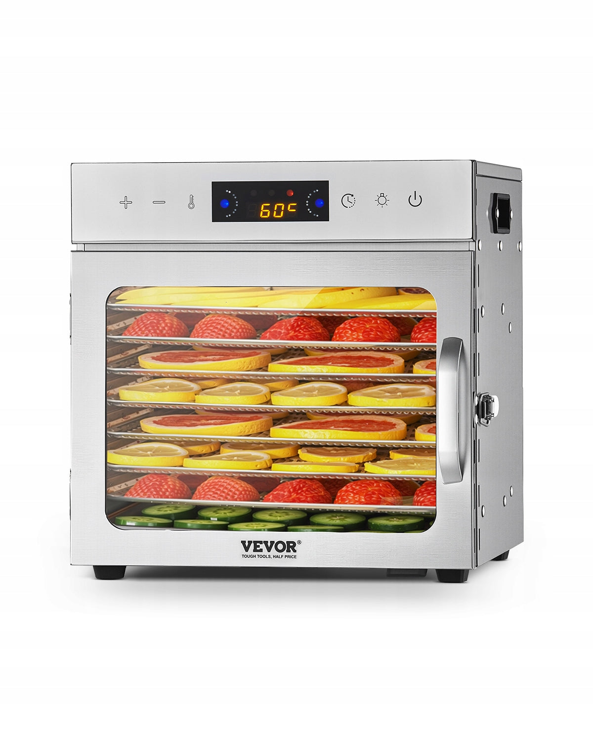 Suszarka Do Żywności 400W 8 Tacek Z Widoczne Okienko Dehydrator Żywności