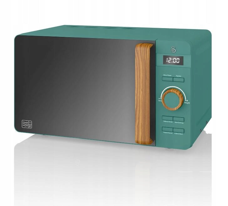 Swan Nordic Digital Microwave Oven 800W 20L 6 Levels Matte Green Brand Swan
