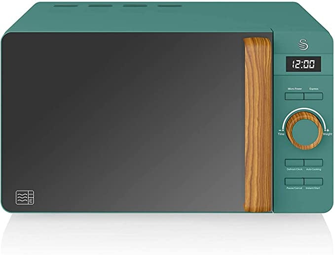 Swan Nordic Digital Microwave Oven 800W 20L 6 Levels Matte Green