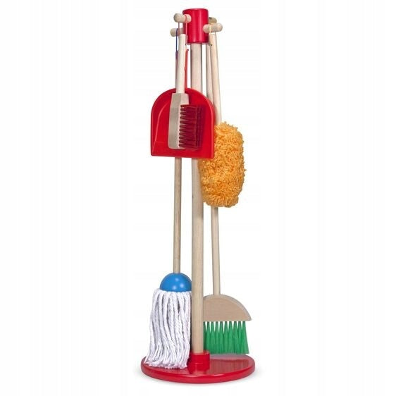 Sweeping Cleaning Kit for Kids Broom Mop Dustpan Melissa Doug