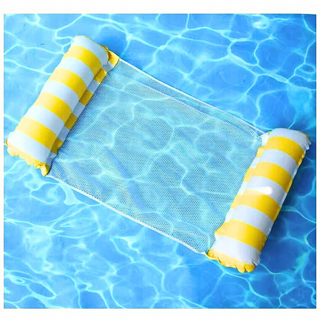 Swimming MATTRESS LOUNGER WATER HAMMOCK WITH MESH Yellow Manufacturer code MATERAC Do Pływania Z SIATKĄ Żółty