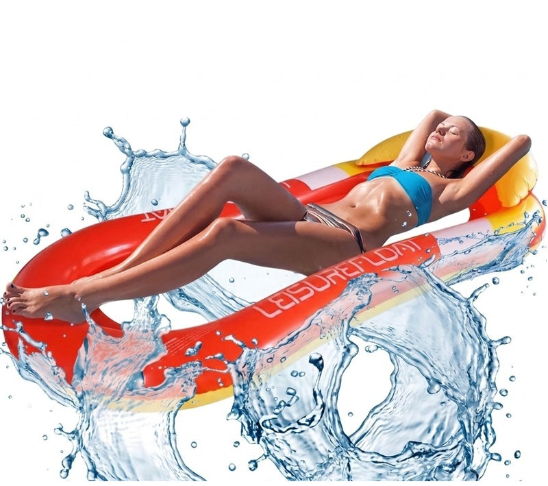 Swimming Mattress with Mesh Deckchair Hammock Water Mesh Inflatable for Water Packaging status original