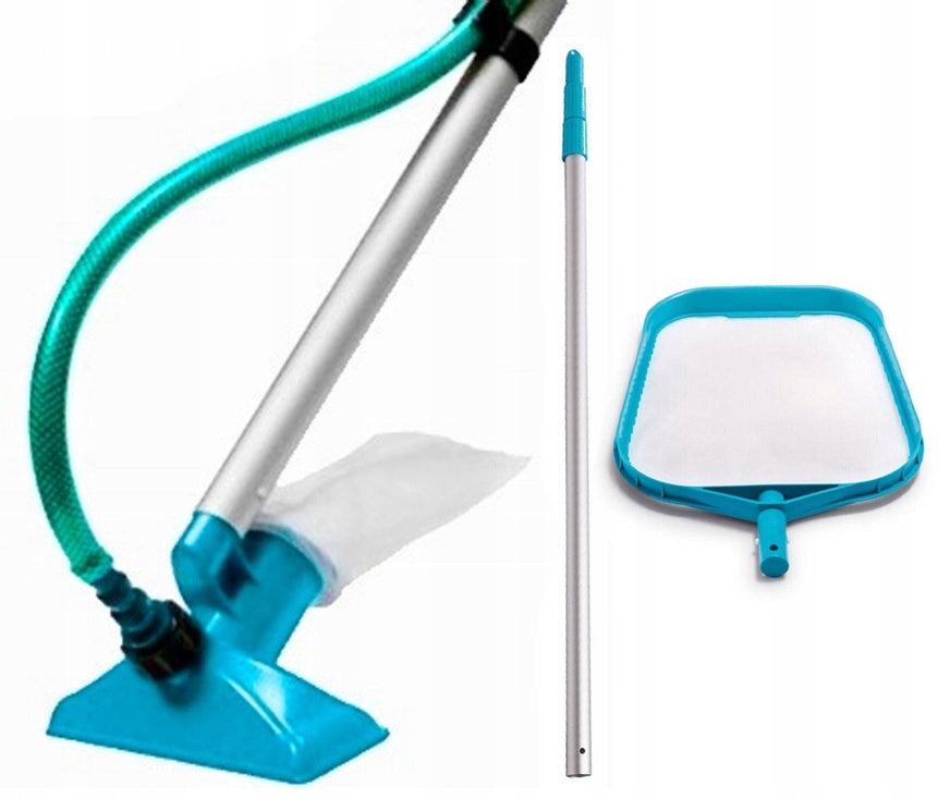 Swimming Pool Vacuum Cleaner for Cleaning Swimming Pool Jacuzzi Mesh + Pole 28002