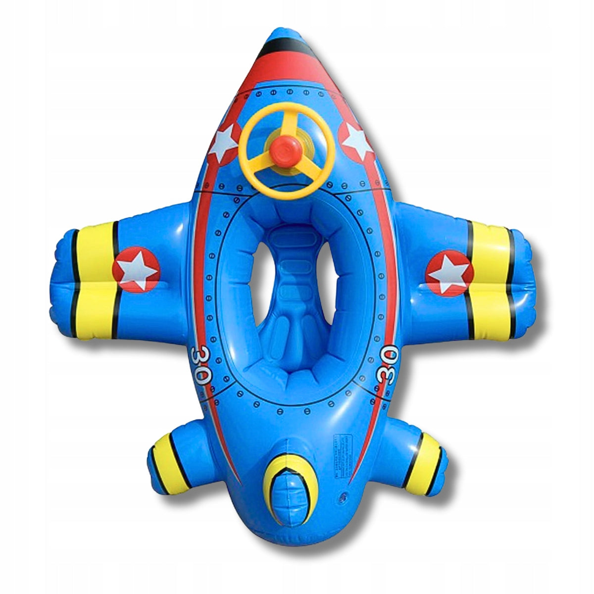 Swimming Wheel with STEERING WHEEL SEAT AND HORN Pontoon AIRPLANE Garnet Manufacturer code KOŁO SAMOLOT Dla Niemowląt Granat