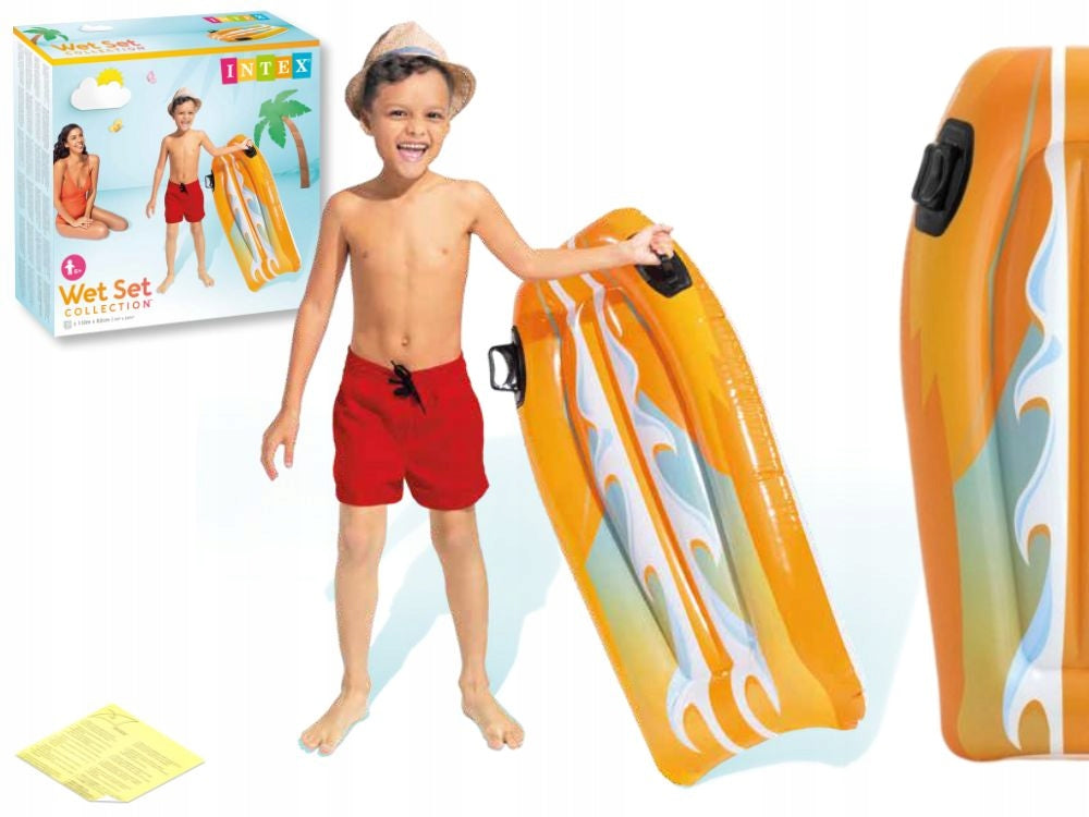 Swimming board JOY YELLOW Intex 58165 Yellow
