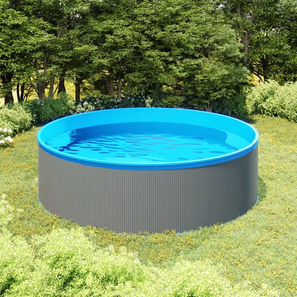 Swimming pool Steel PVC 350x90 cm Brand VidaXL