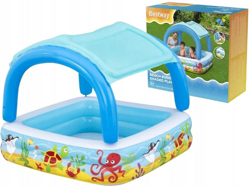 Swimming pool inflatable with visor pool for children 140x140 cm Bestway 52192