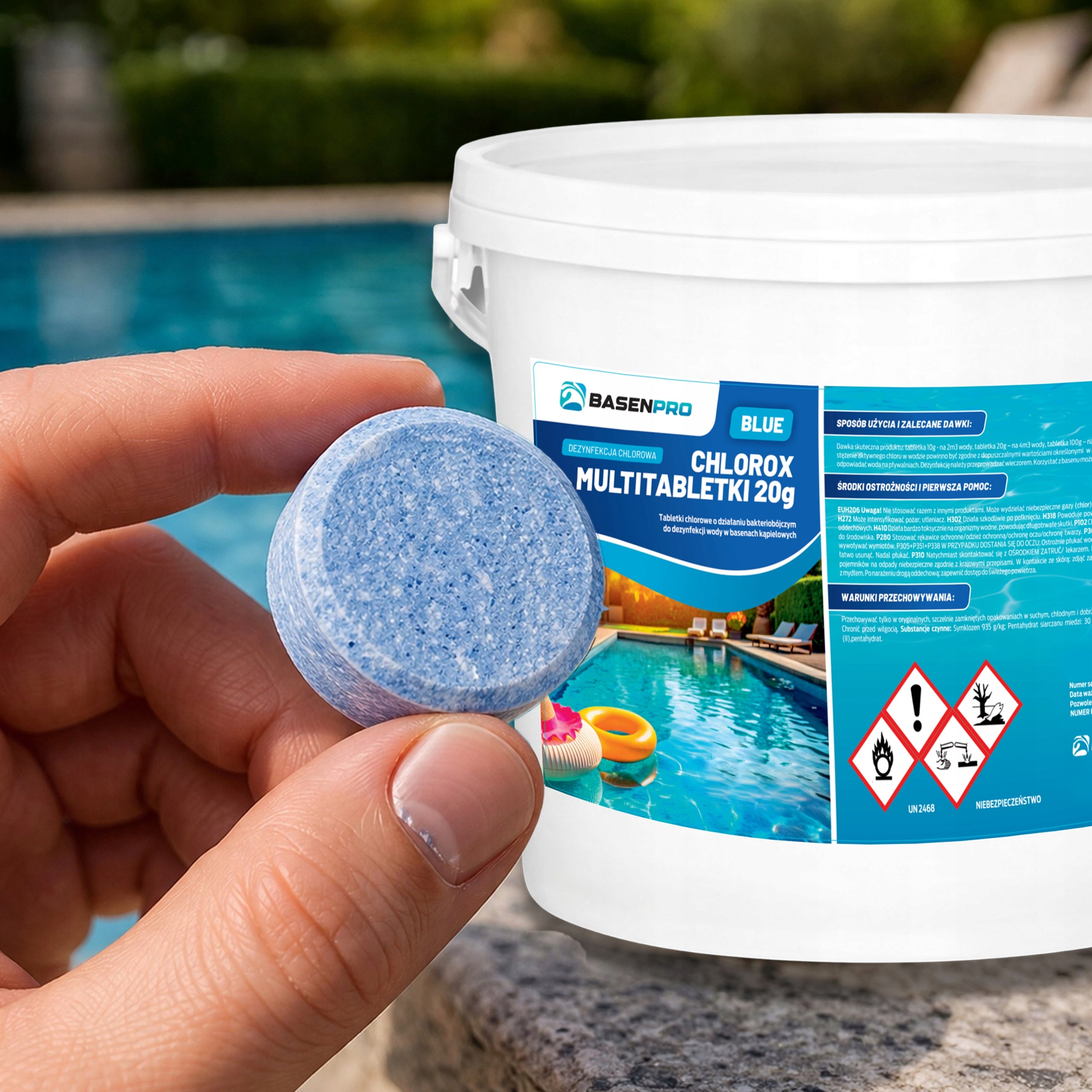 Swimming pool tablets CHLOROX MULTITABLETS 20G BLUE 3KG MULTIFUNCTIONAL Brand no brand