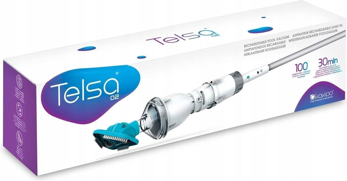 Swimming pool vacuum cleaner SPA Kokido TELSA 02 wireless PREMIUM Product weight with unit packaging 1.14 kg