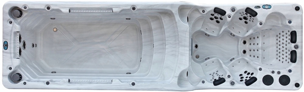 Swimming pool with countercurrent and hydromassage zone SPA + smart TV MOG-18178 Brand Mazur