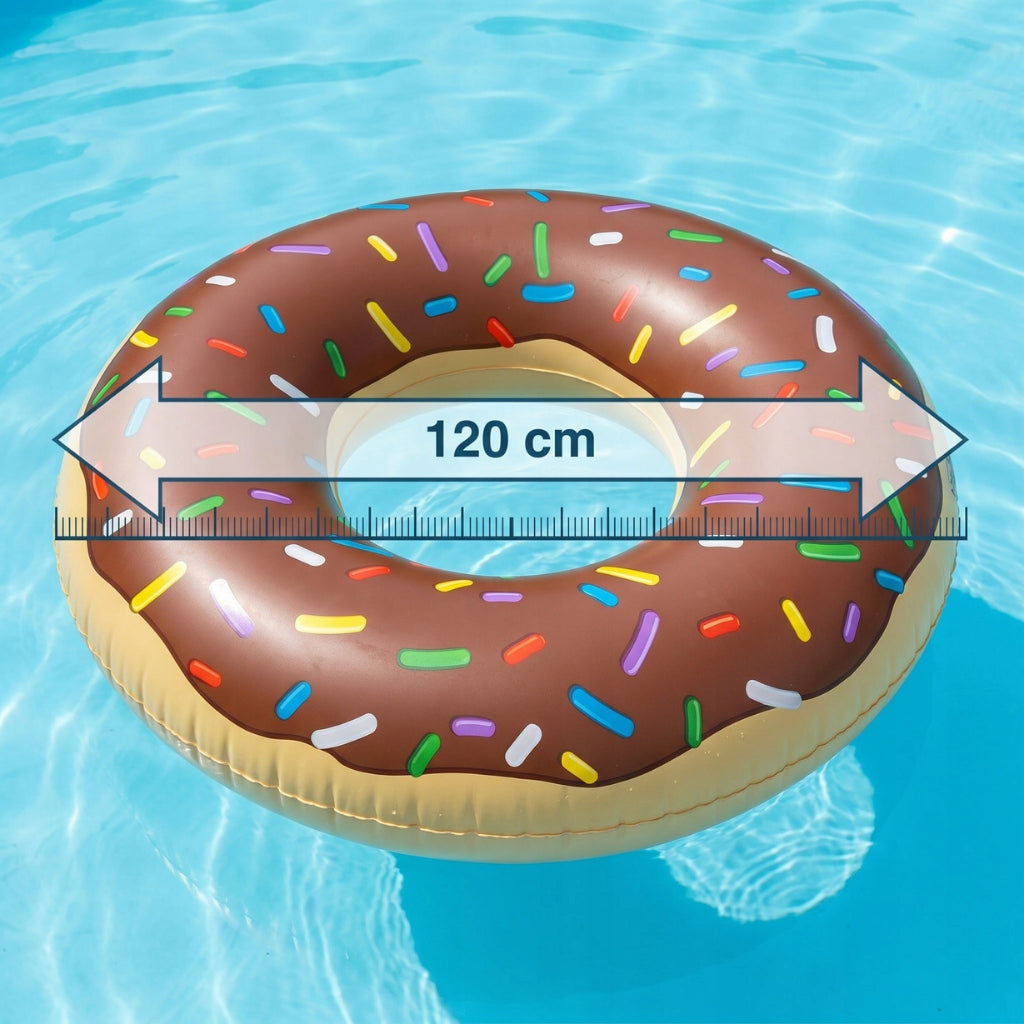Swimming wheel inflatable LARGE for children adults mattress XXL DONUT 120cm Manufacturer code DUŻE KOŁO DO PŁYWANIA XXL DONUT