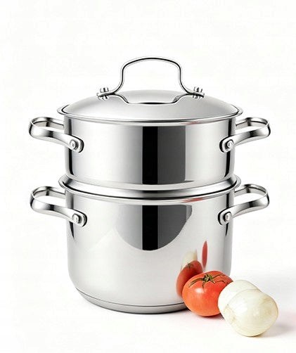 SwissHaus 4 l Stainless Steel Steaming Pot with Lid Brand Swiss Haus
