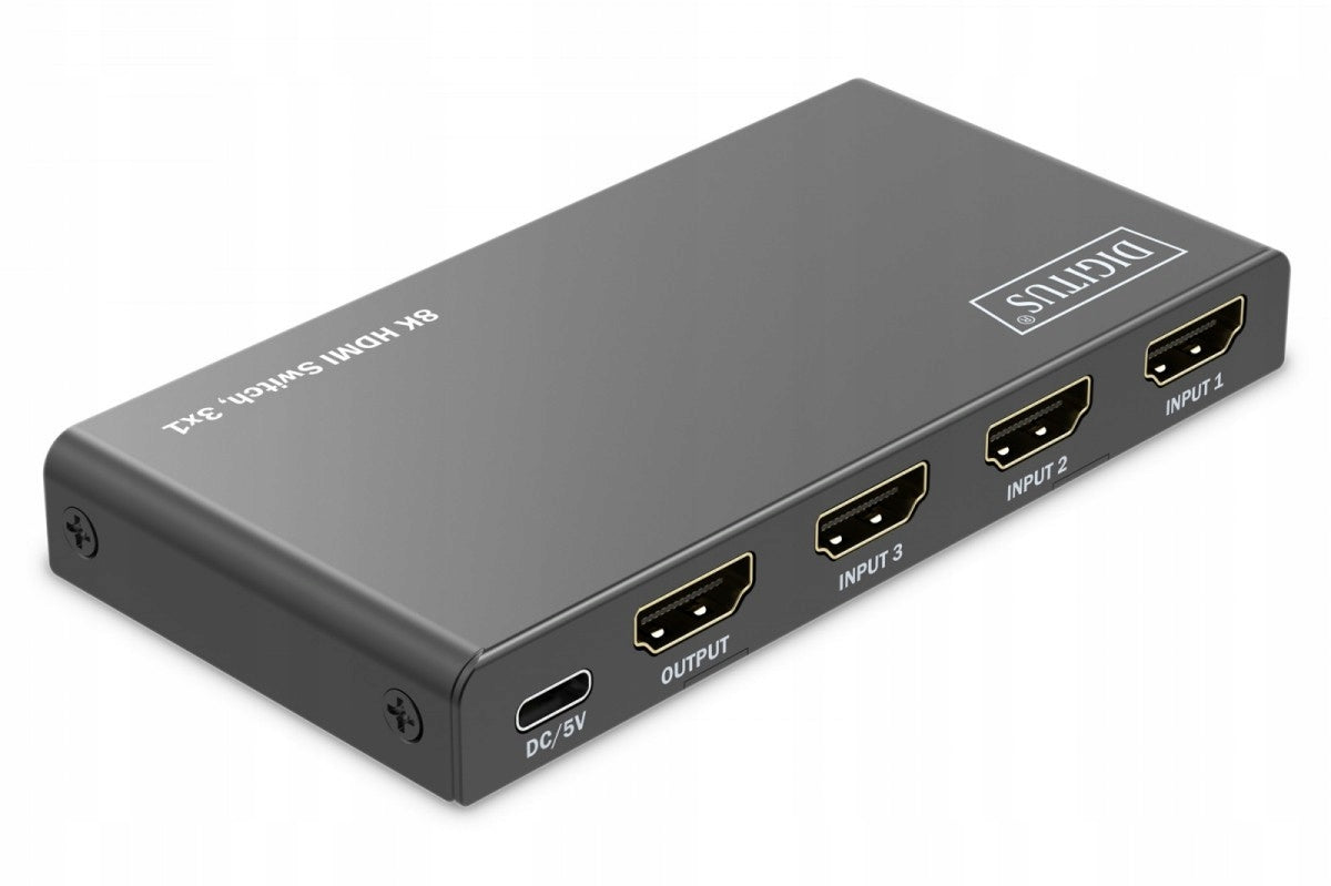 Switch/Switch 8K HDMI 3x1, 60Hz (4:4:4), HDR, HDCP 2.3, remote control, Model DS-55333