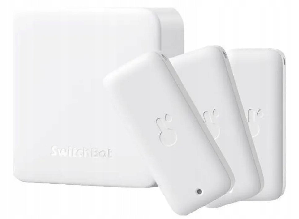 SwitchBot Intelligent control panel + 3x Temperature and humidity sensor