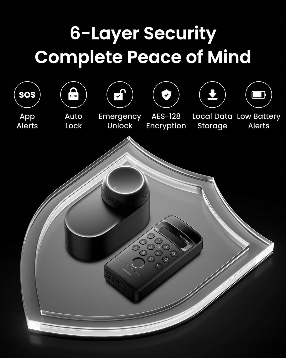 SwitchBot Keypad Vision with 3D Face Recognition – Smart Security Manufacturer code 810150543728