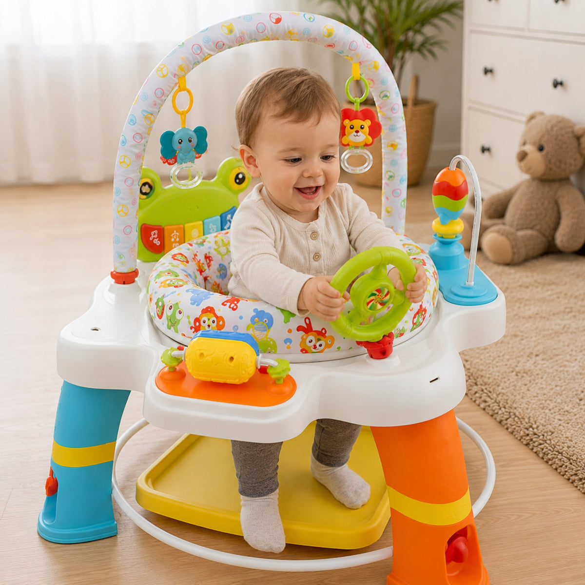 Swivel Seat Interactive Activities 360st 12m+ LEARNING TO STAND SOUND Brand Woopie