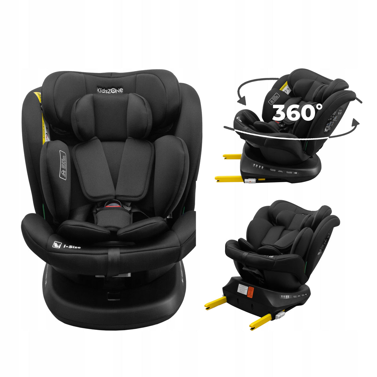 Swivel car seat 360° ISOFIX 0-36 kg i-Size 40-150 cm