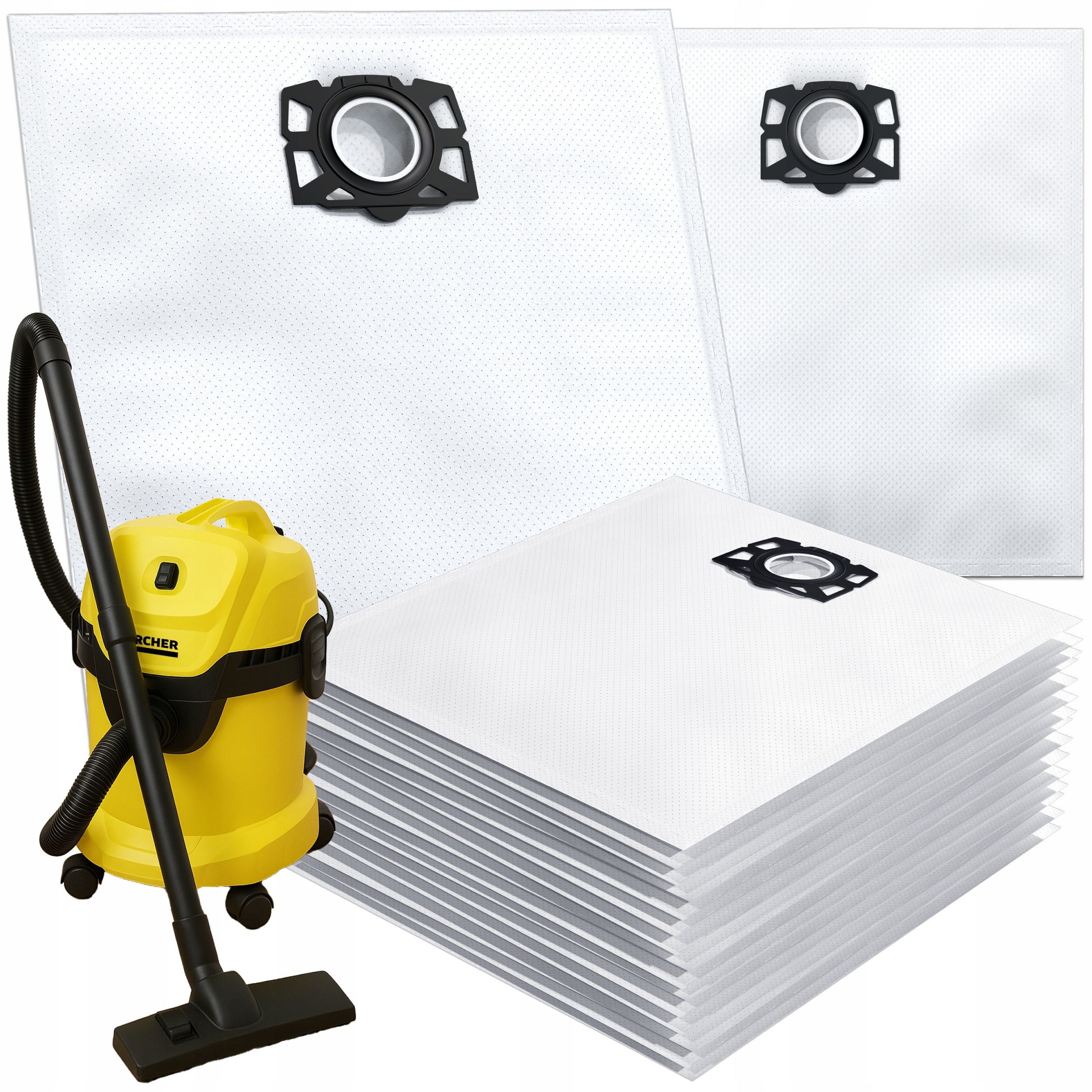 Synthetic Bags 10 Pcs For Industrial Vacuum Cleaner KFI 487 Durable HEPA