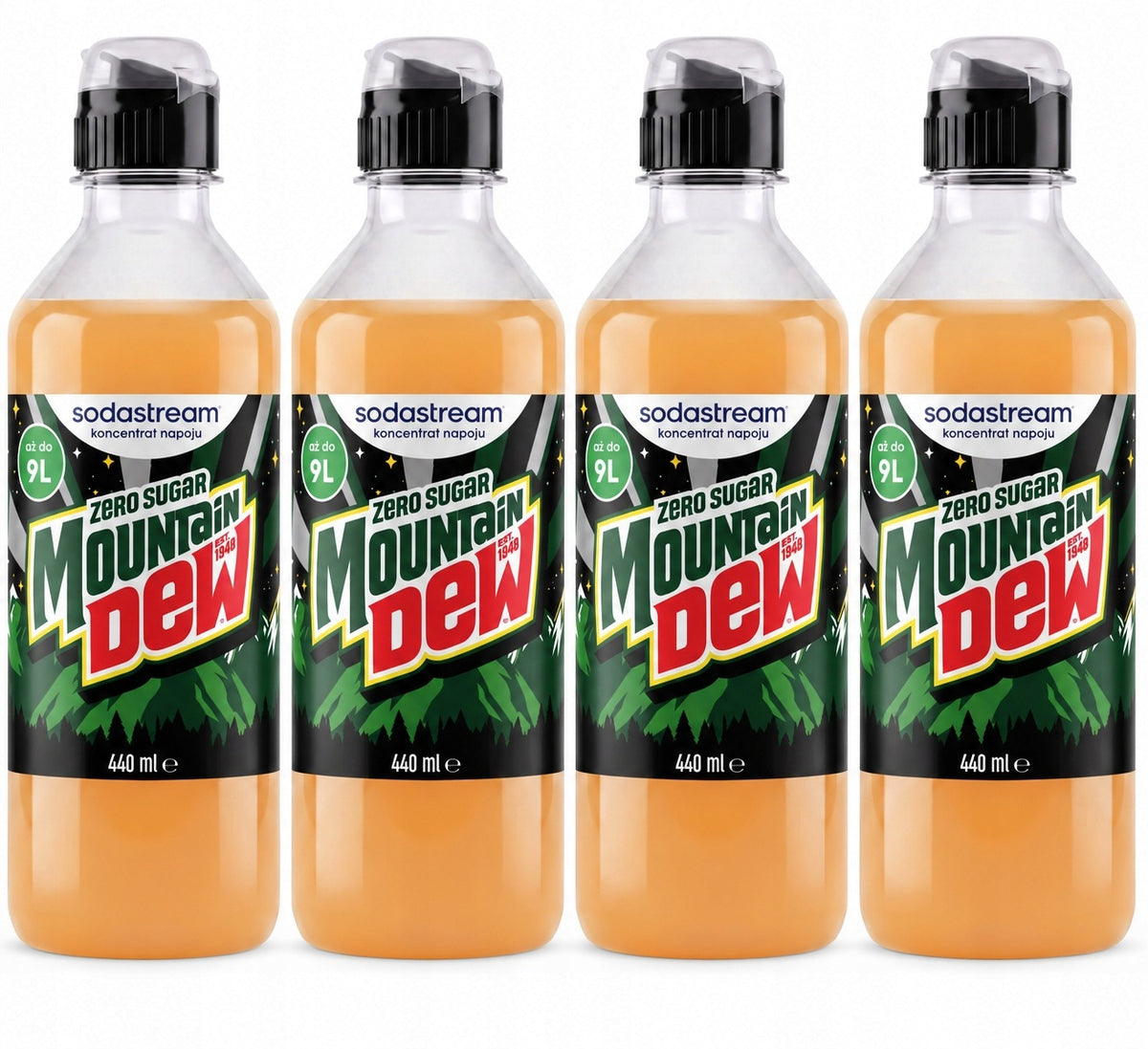 Syrup SodaStream Mountain Dew Without sugar 440ml 4pcs