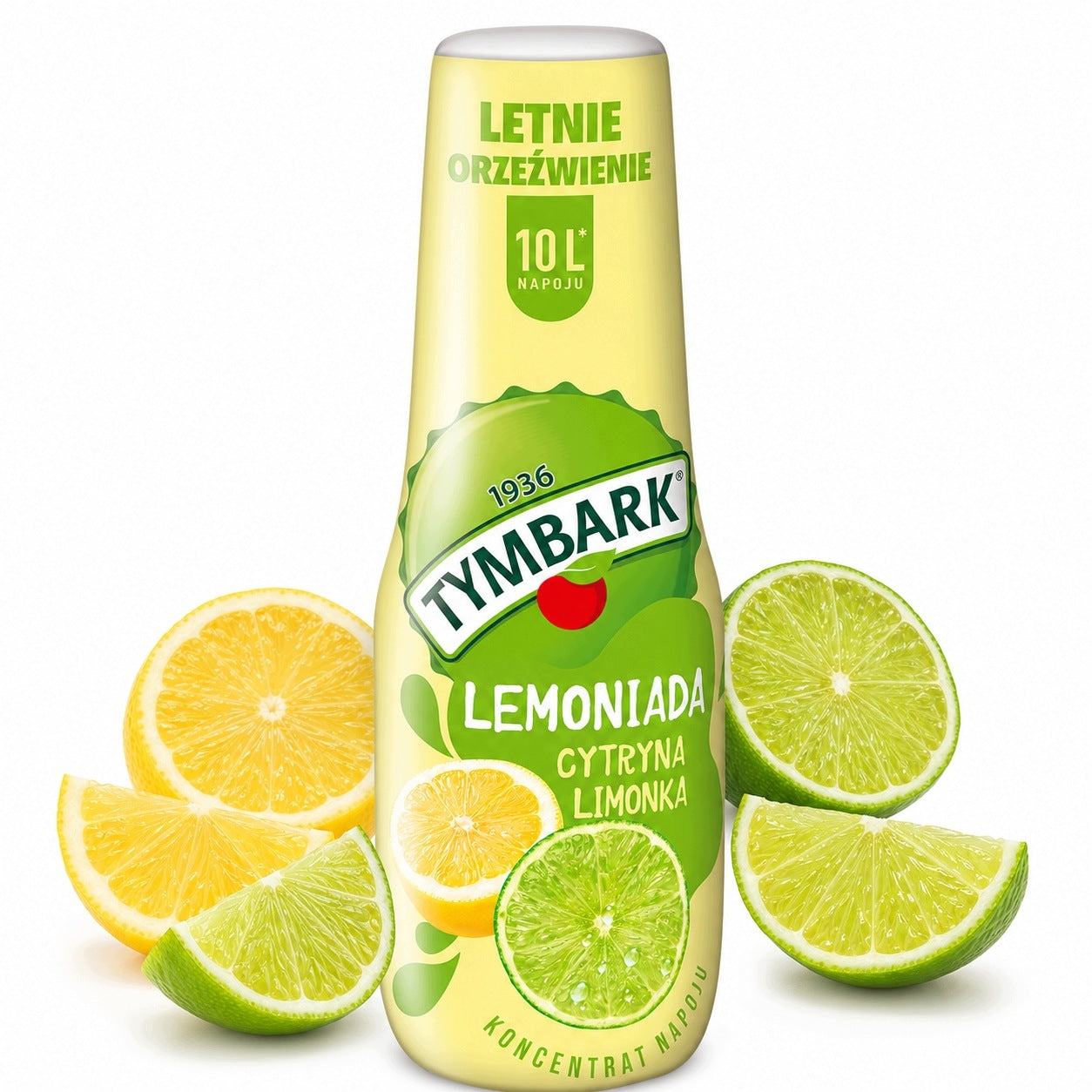Syrup concentrate water saturator drink Tymbark lemon lime 500ml soda