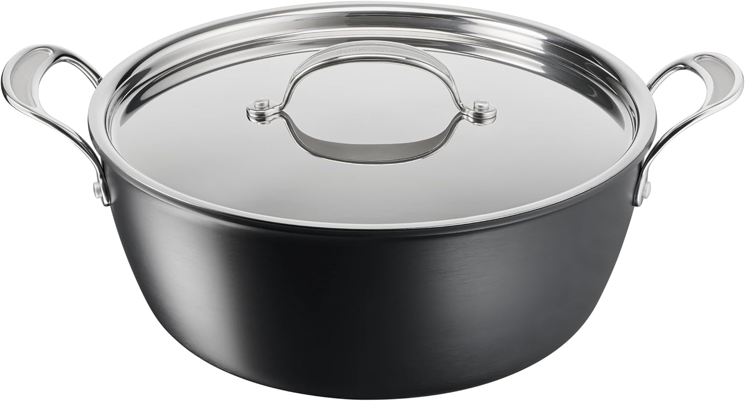 T-Fal Pan Anodized Aluminum Nonstick Induction 7.4L Black
