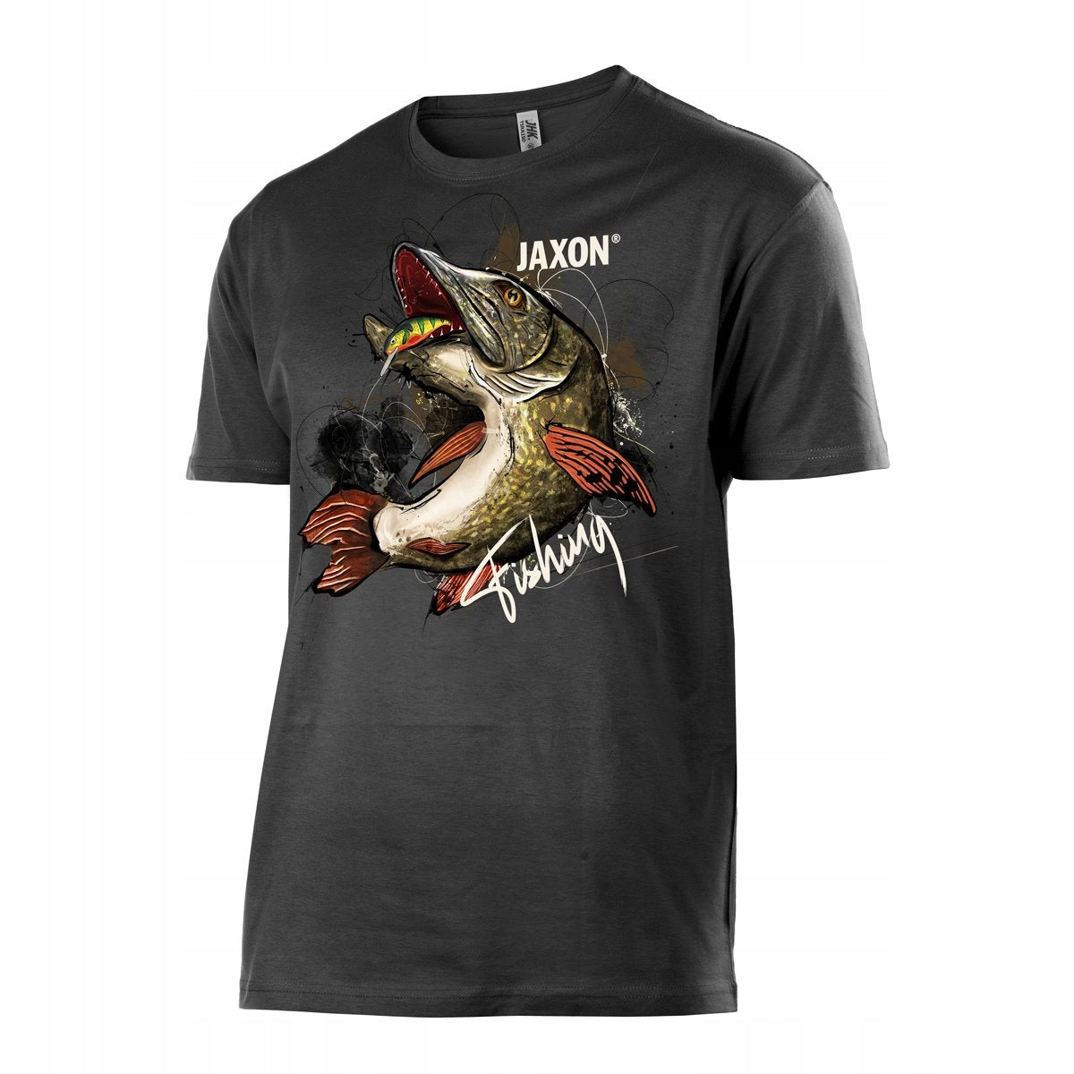 T-SHIRT JAXON NATURE BLACK PIKE size. XL Brand Jaxon