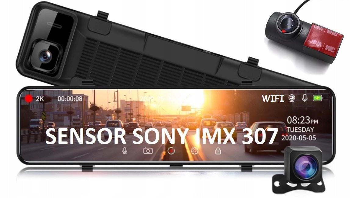 T18 Video recorder with SONY 3K+FHD+FHD sensor with 3 camera reversing Manufacturer code FastcamT18