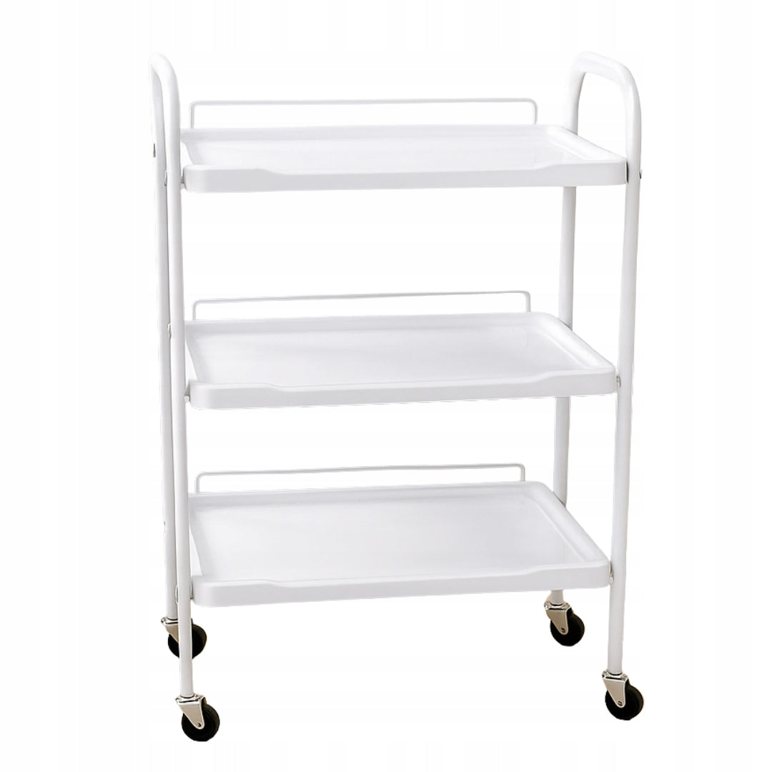 TABLE COSMETIC HELPER 3 SHELVES PVC WHEELS