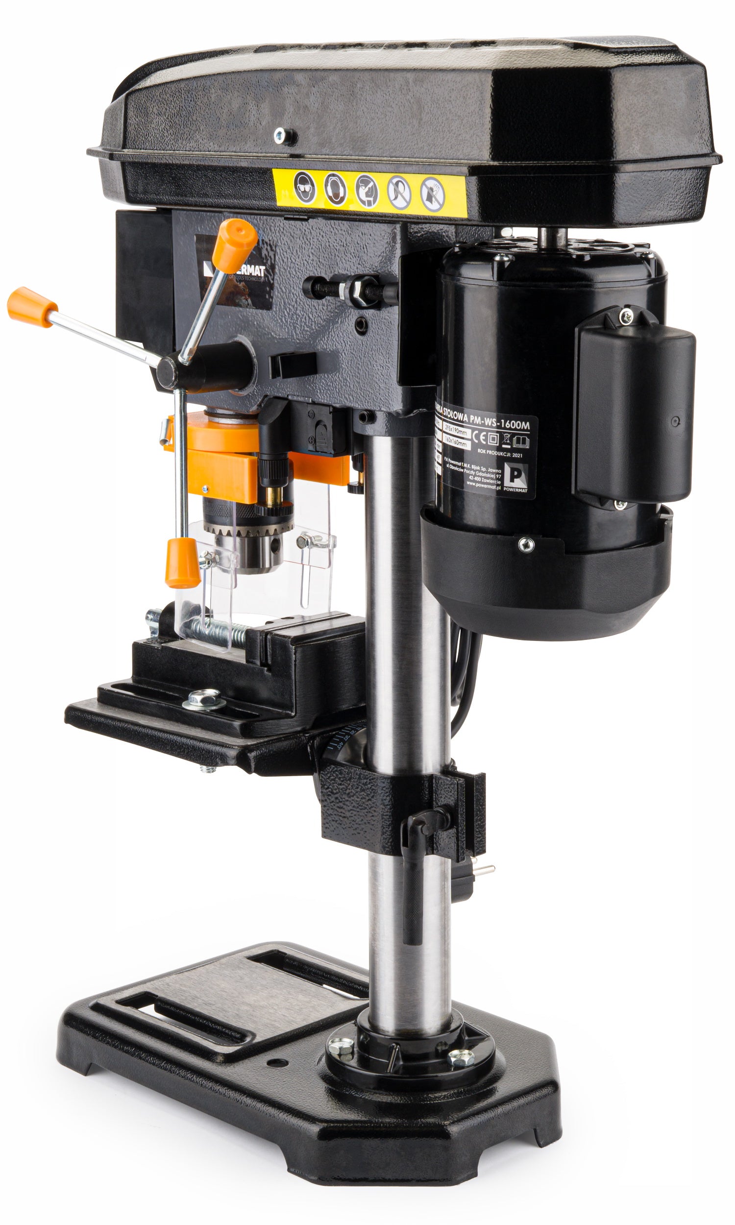 TABLE DRILL COLUMN POWER 1600W + VICE + LASER + ADJUSTMENT Manufacturer code PM-WS-1600M