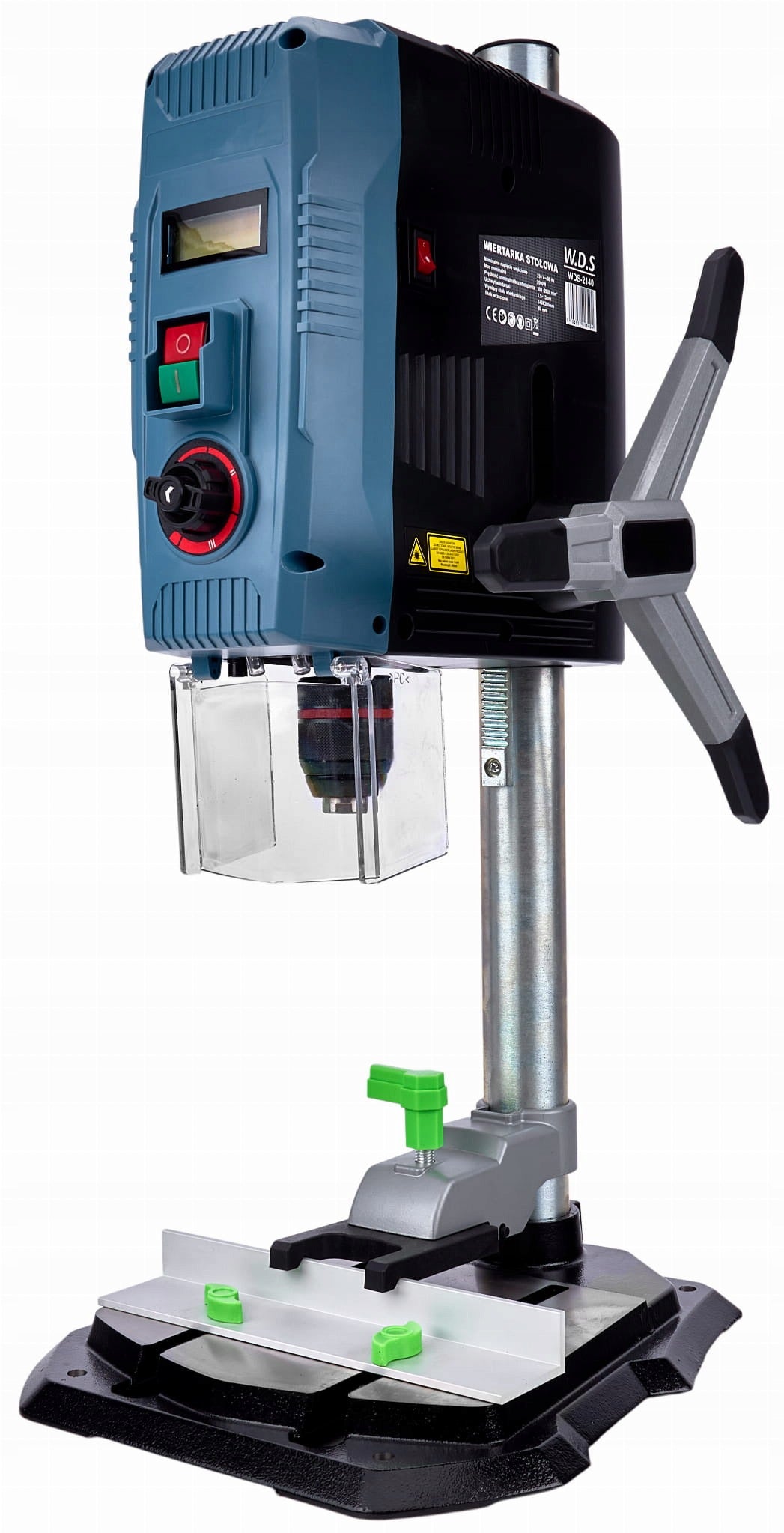 TABLE DRILL + LASER + LCD DISPLAY 2000W 13MM DRILL METAL WOOD Brand Kraft&Dele