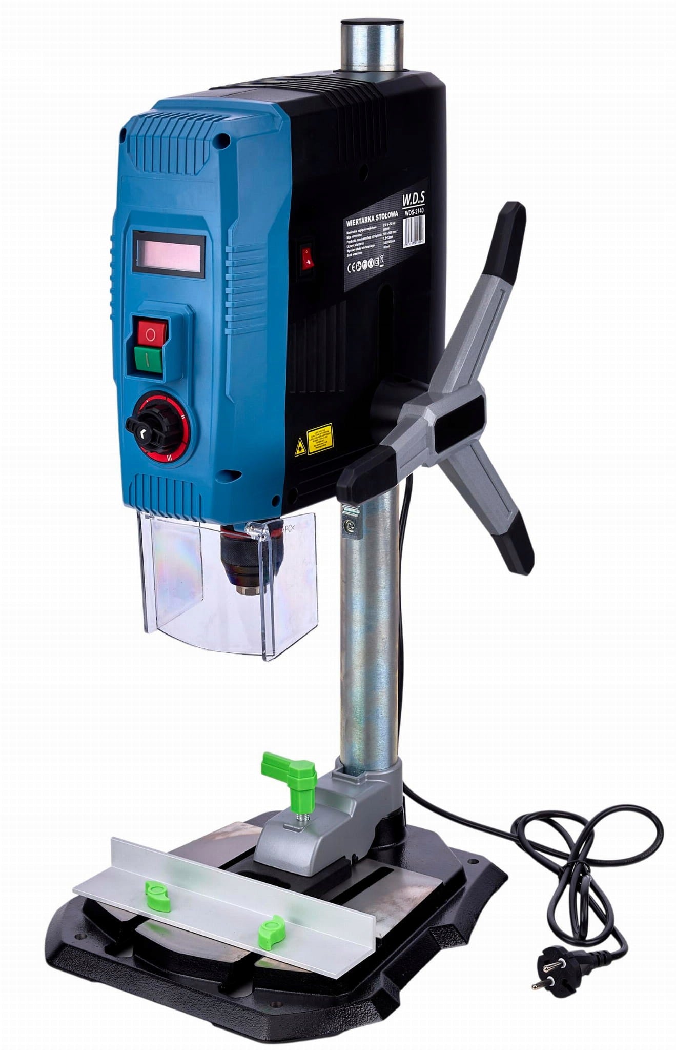 TABLE DRILL + LASER + LCD DISPLAY 2000W 13MM DRILL METAL WOOD Manufacturer code WDS2140