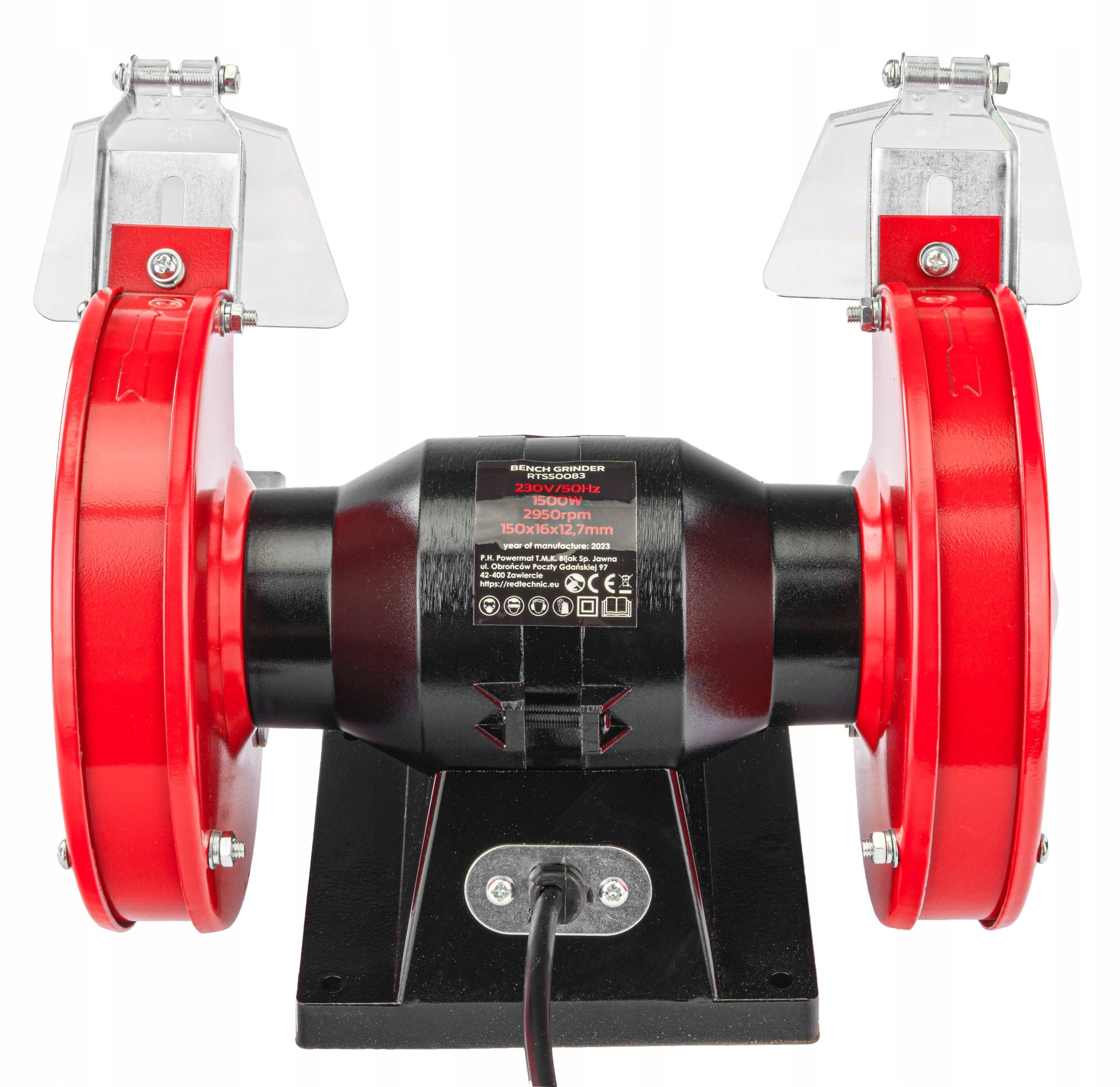 TABLE GRINDER 1500W STONE DOUBLE 2x STONE DISC 150mm STRONG Disc diameter 150 mm