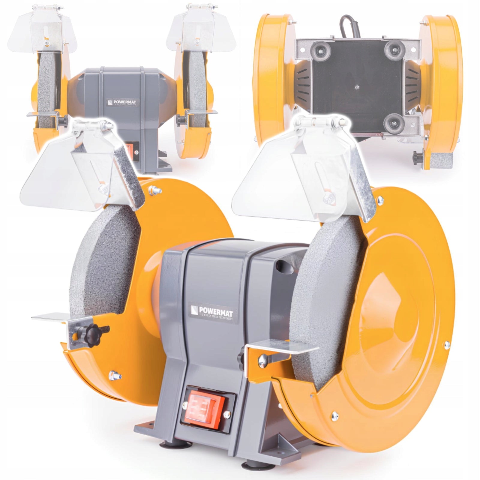 TABLE GRINDER 1850W STONE DOUBLE 2x STONE DISC 200mm STRONG