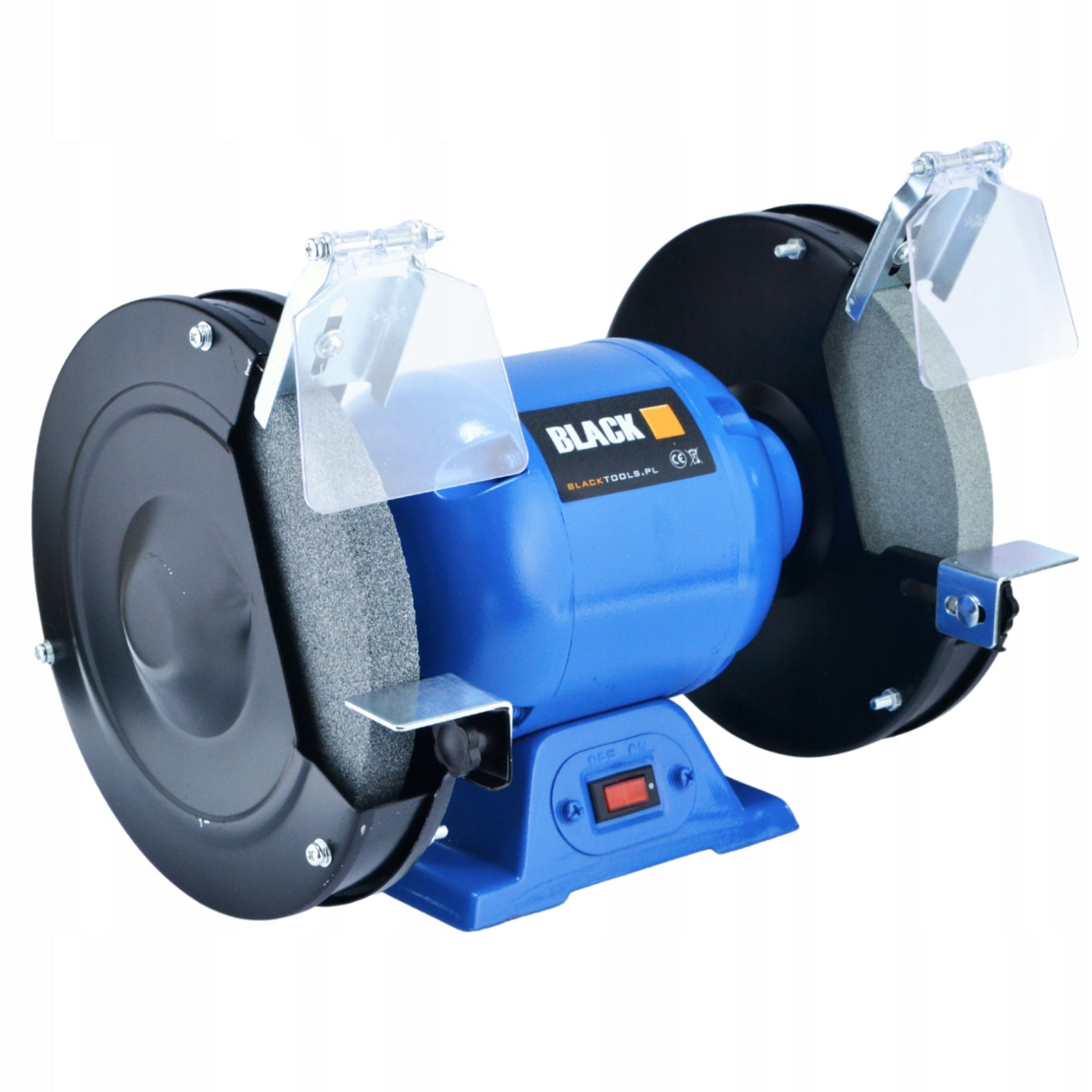 TABLE Grinder 2x Stone Shield 200mm Stone Double STRONG BLACK Brand Black