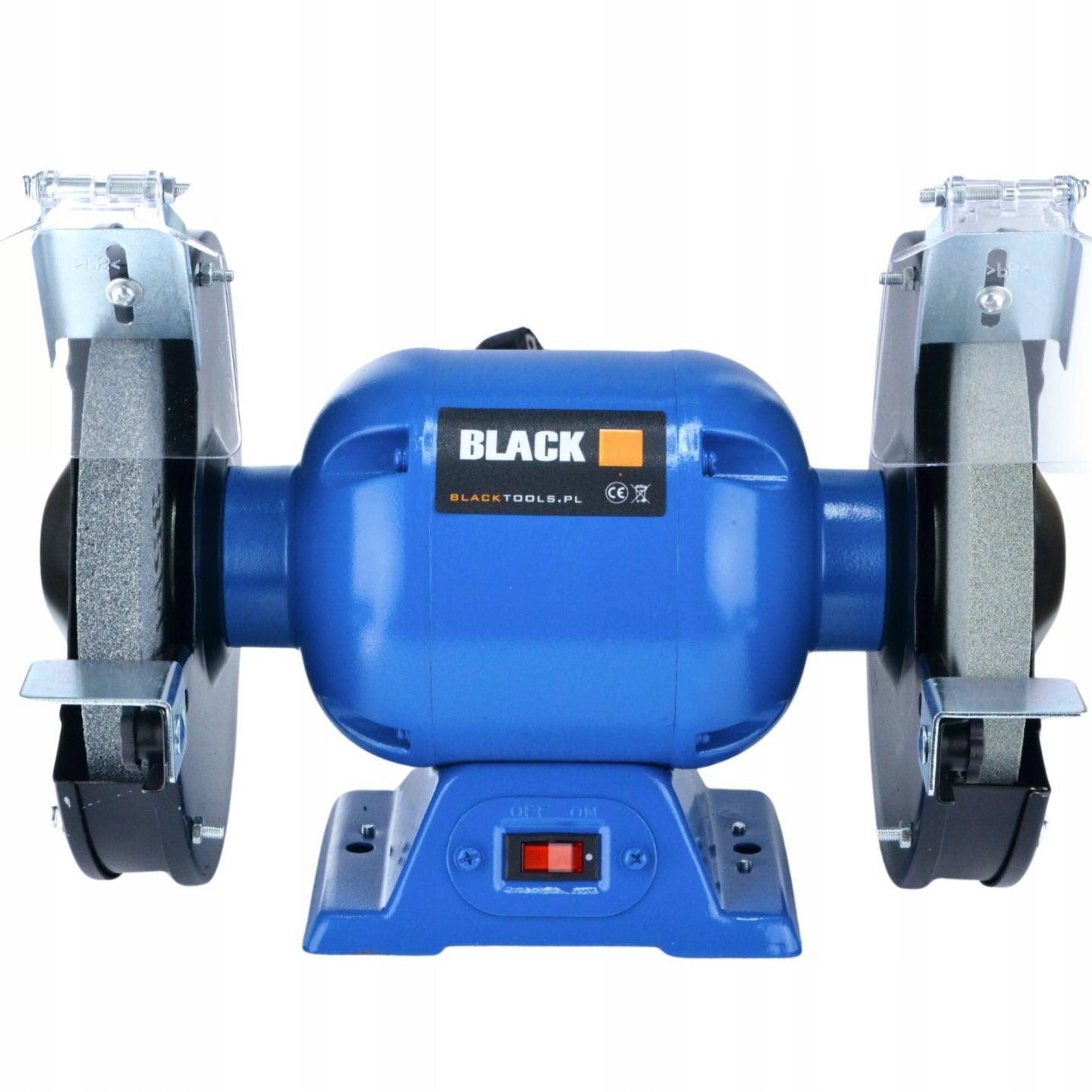 TABLE Grinder 2x Stone Shield 200mm Stone Double STRONG BLACK Power supply type mains