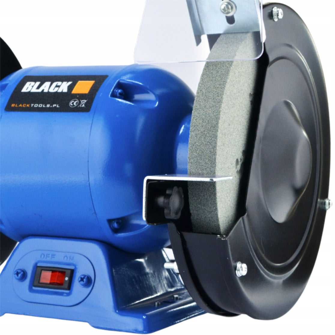 TABLE Grinder 2x Stone Shield 200mm Stone Double STRONG BLACK Product weight with unit packaging 9.3 kg