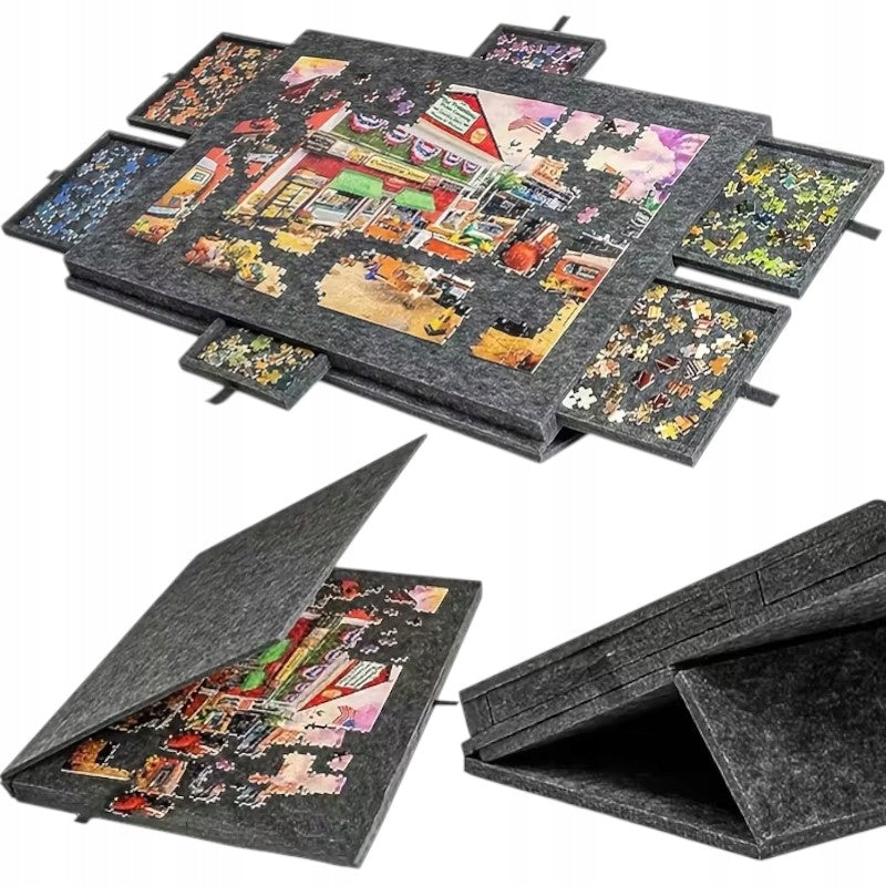 TABLE MAT ORGANIZER PUZZLE BOARD FOLDING WITH 6 XL DRAWERS