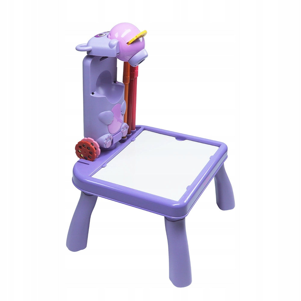 TABLE PROJECTOR FOR LEARNING TO DRAW FOR CHILDREN + MARKERS | 24 SLIDES