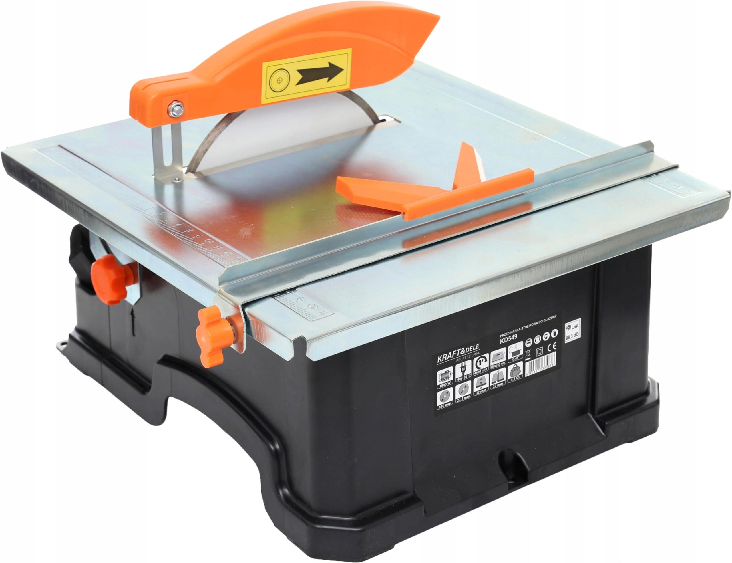 TABLE SAW CUTTER FOR WET TILE GLAZE 1800W 2in1 KD549 Manufacturer code KD549