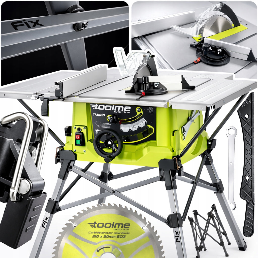 TABLE SAW saw 2200W toolme tm320 SOFT start 4 -Table leg FIX
