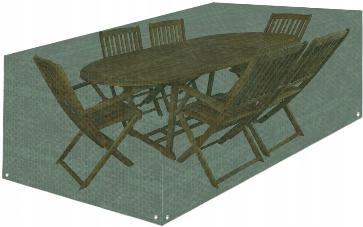TABLE TARPAULIN CHAIRS GARDEN FURNITURE COVER 2,4x1,8x1m Length 240 cm