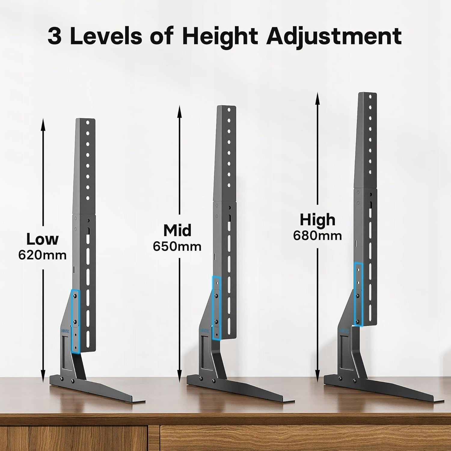 TABLETOP TV STAND FOR TV 22-65" 50kg VESA 800x400 BONTEC METAL Manufacturer code 384868426