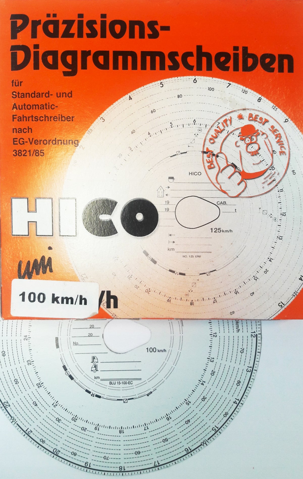 TACHO DISCS 180 HICO BORG / BAM Model WKR007