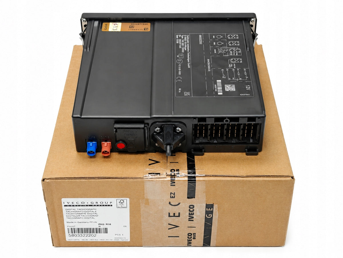 TACHOGRAPH VDO IVECO 5803322202 - 12V SMART 2 - PROGRAMMED FOR DAILY Packaging status original