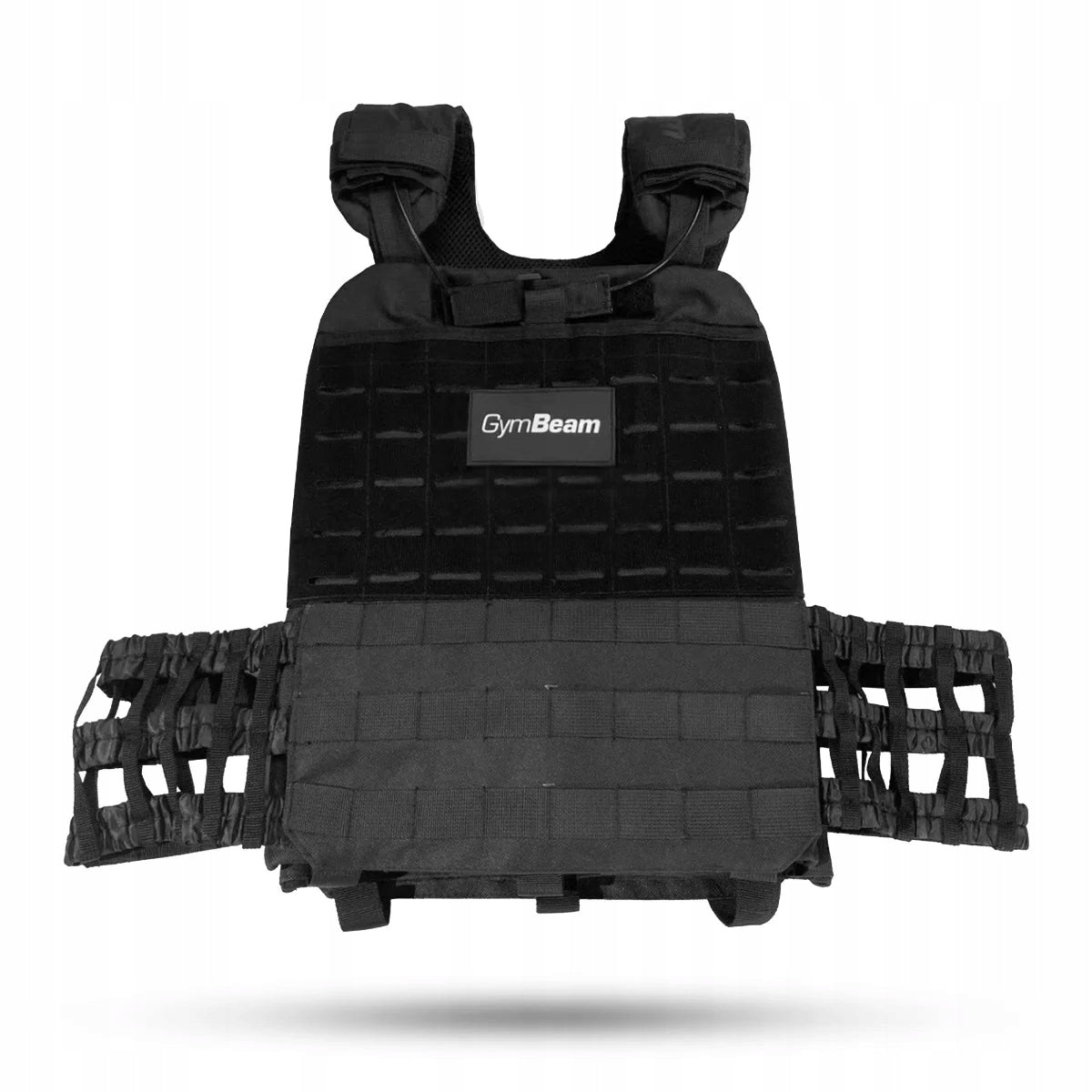 TACTICAL BLACK WEIGHTED VEST FOR STRENGTH TRAINING – GymBeam