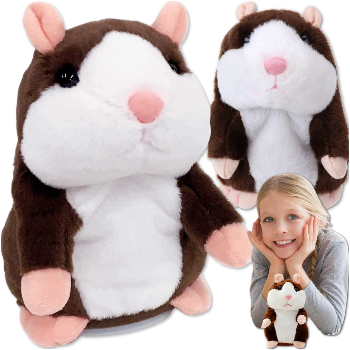 TALKING INTERACTIVE HAMSTER TALKING CUDDLY FOR KIDS MOCKINGBIRD Packaging status original