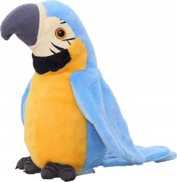 TALKING PARROT INTERACTIVE REPEATS DANCE SAYS MOCKINGBIRD PLUSH TOY WITH Brand Leopard
