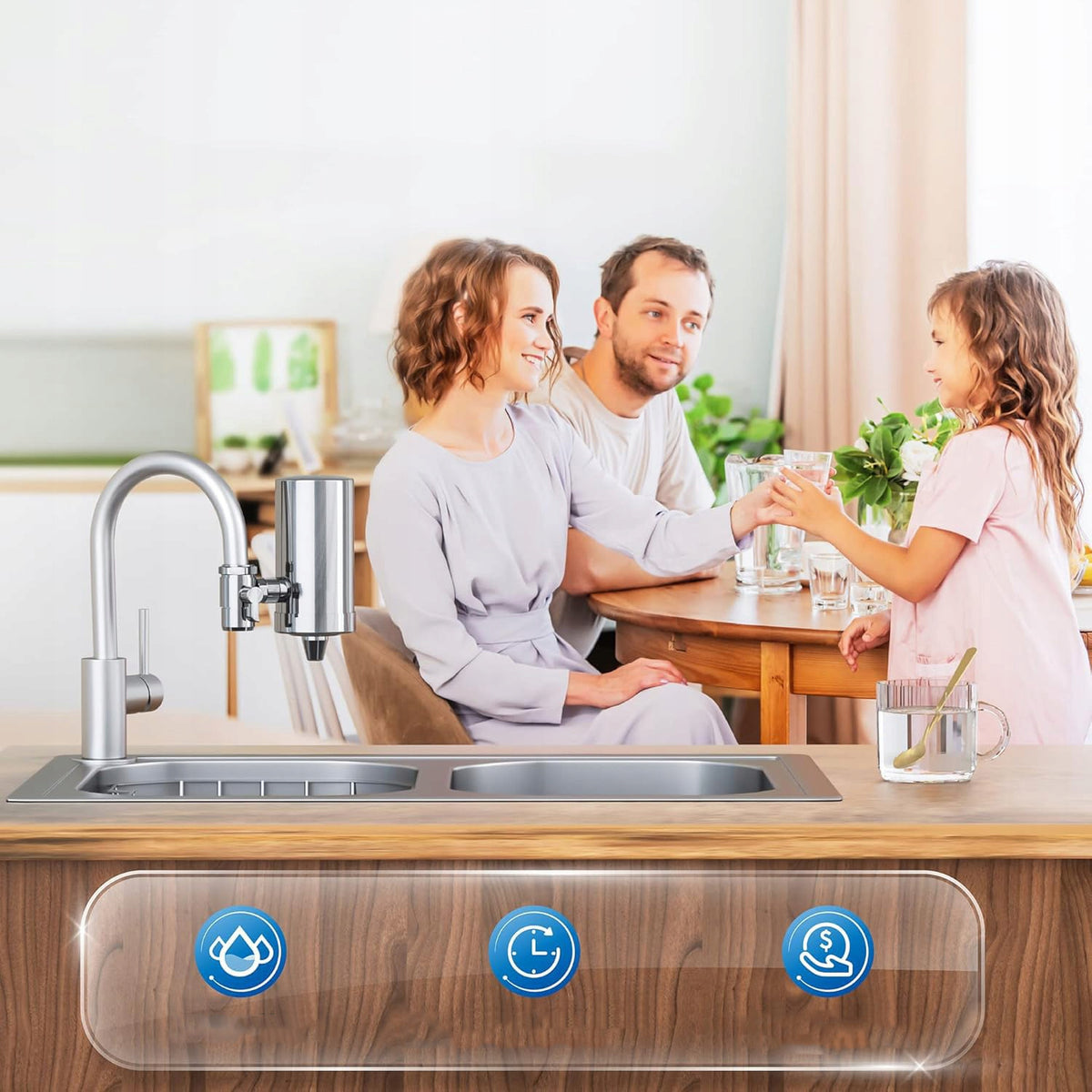 TAP WATER FILTER REMOVES CHLORINE, TAP WATER PURIFIER Packaging status original